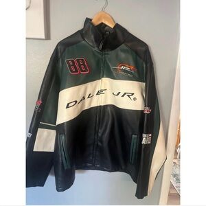 NASCAR leather jacket Dale Earnhardt vintage XL